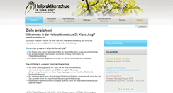Desktop Screenshot of heilpraktikerschule-jung.de