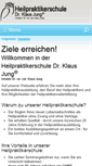 Mobile Screenshot of heilpraktikerschule-jung.de