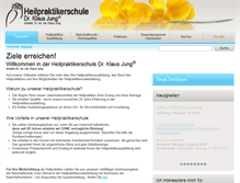 Tablet Screenshot of heilpraktikerschule-jung.de